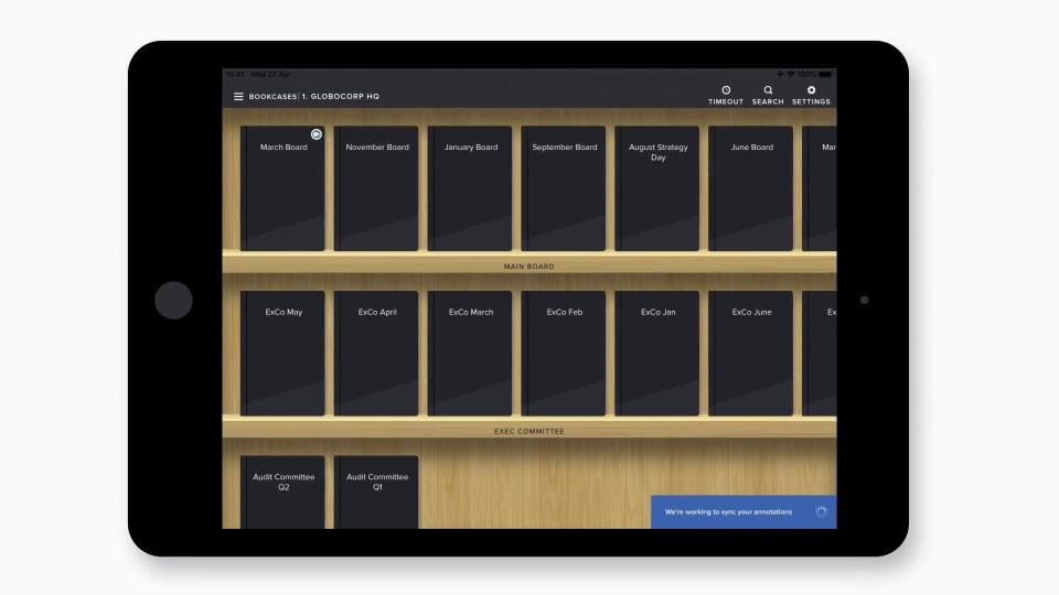 screenshot of Board Intelligence